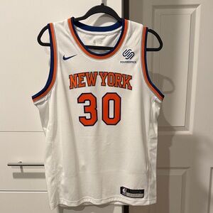 Nike New York Basketball Jersey - White and Orange